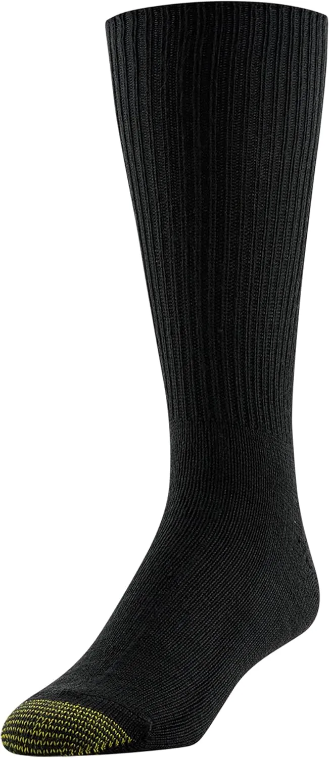 GOLDTOE Men's Fluffies Casual Crew Socks