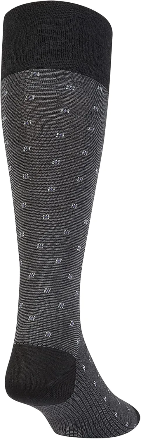 GOLDTOE Men's Over-The-Calf Dress Socks, 3-Pairs