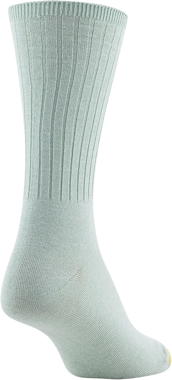 GOLDTOE Women's Casual Texture Crew Socks, Multipairs