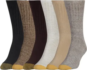 GOLDTOE Women's Casual Texture Crew Socks, Multipairs