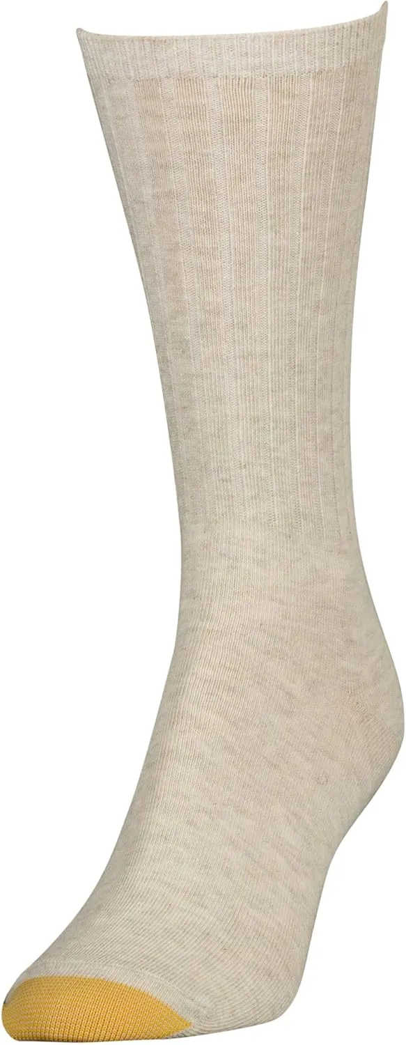 GOLDTOE Women's Casual Texture Crew Socks, Multipairs