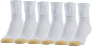 GOLDTOE Women's Classic Turn Cuff Socks, Multipairs