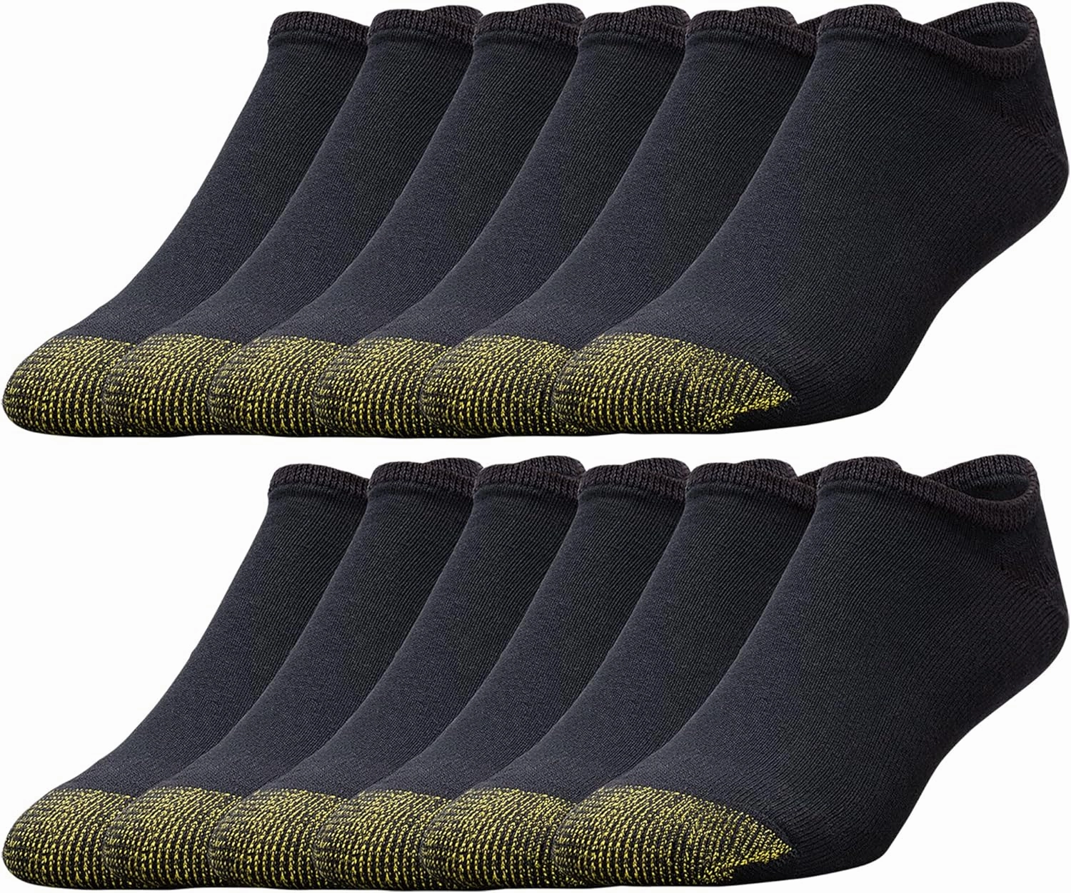 GOLDTOE Men's 656F Cotton No Show Athletic Socks, Multipairs
