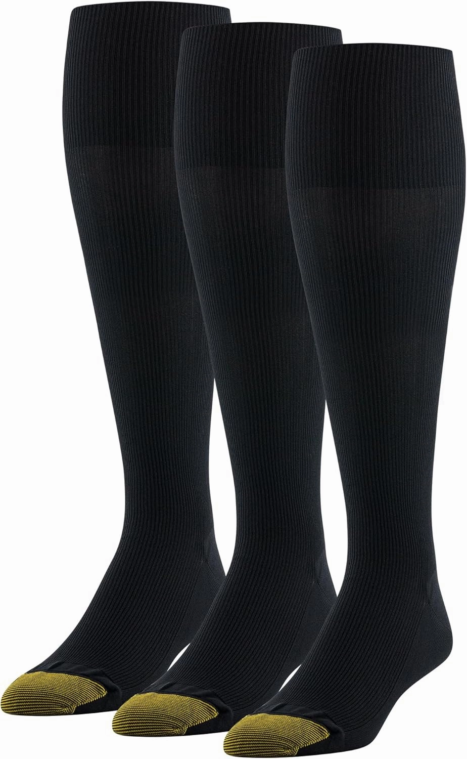 GOLDTOE Men's Metropolitan Over The Calf Socks 3 Pack