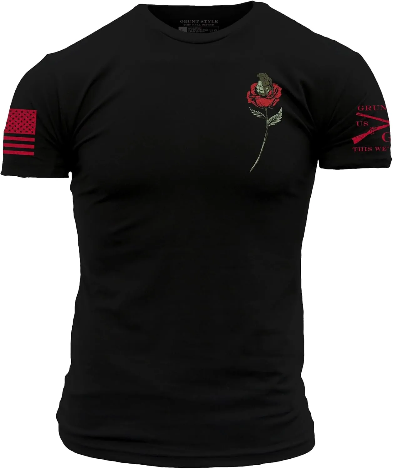 Grunt Style Death Rose Men's T-Shirt