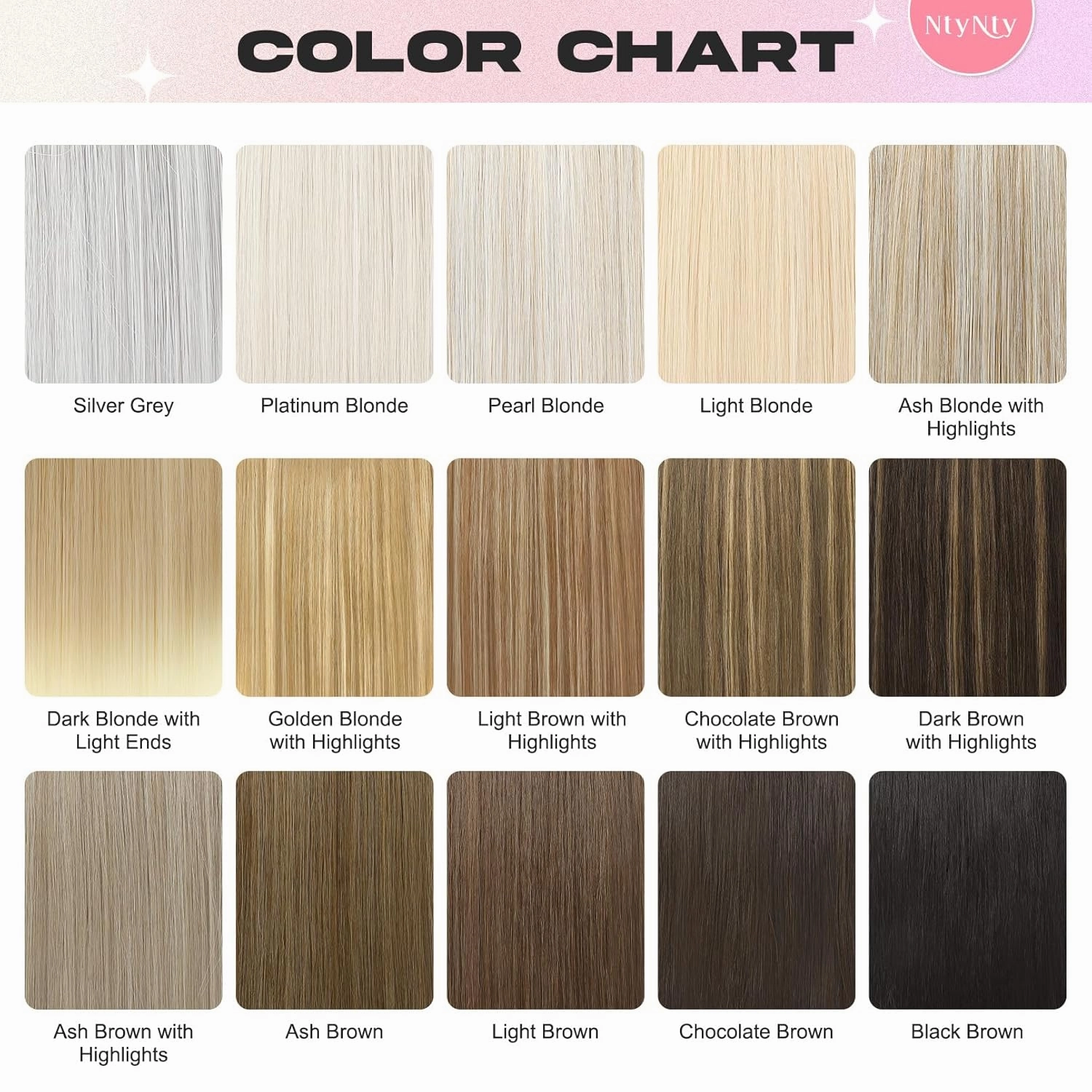 Hair Extensions, 14" Short Clip in Hair Extensions 4PCS Straight Natural Soft Synthetic Hairpiece for Women - Ash Brown