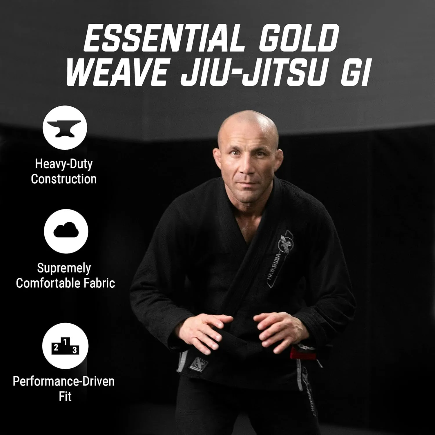 Hayabusa BJJ Gi - Essential Gold Weave Jiu Jitsu Gi for Men and Women, IBJJF Compliant