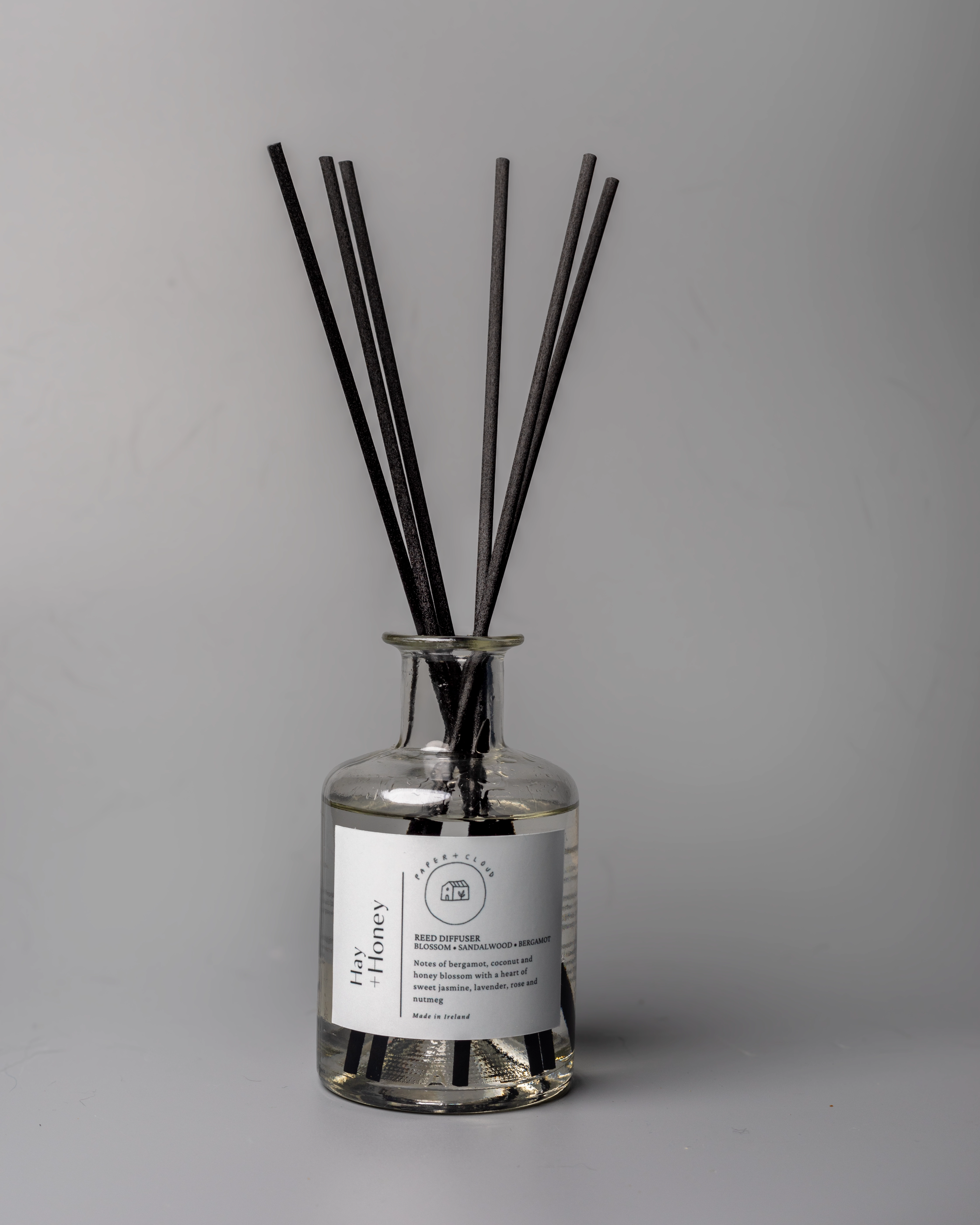 Herbalist Glass Reed Diffuser | Hay   Honey