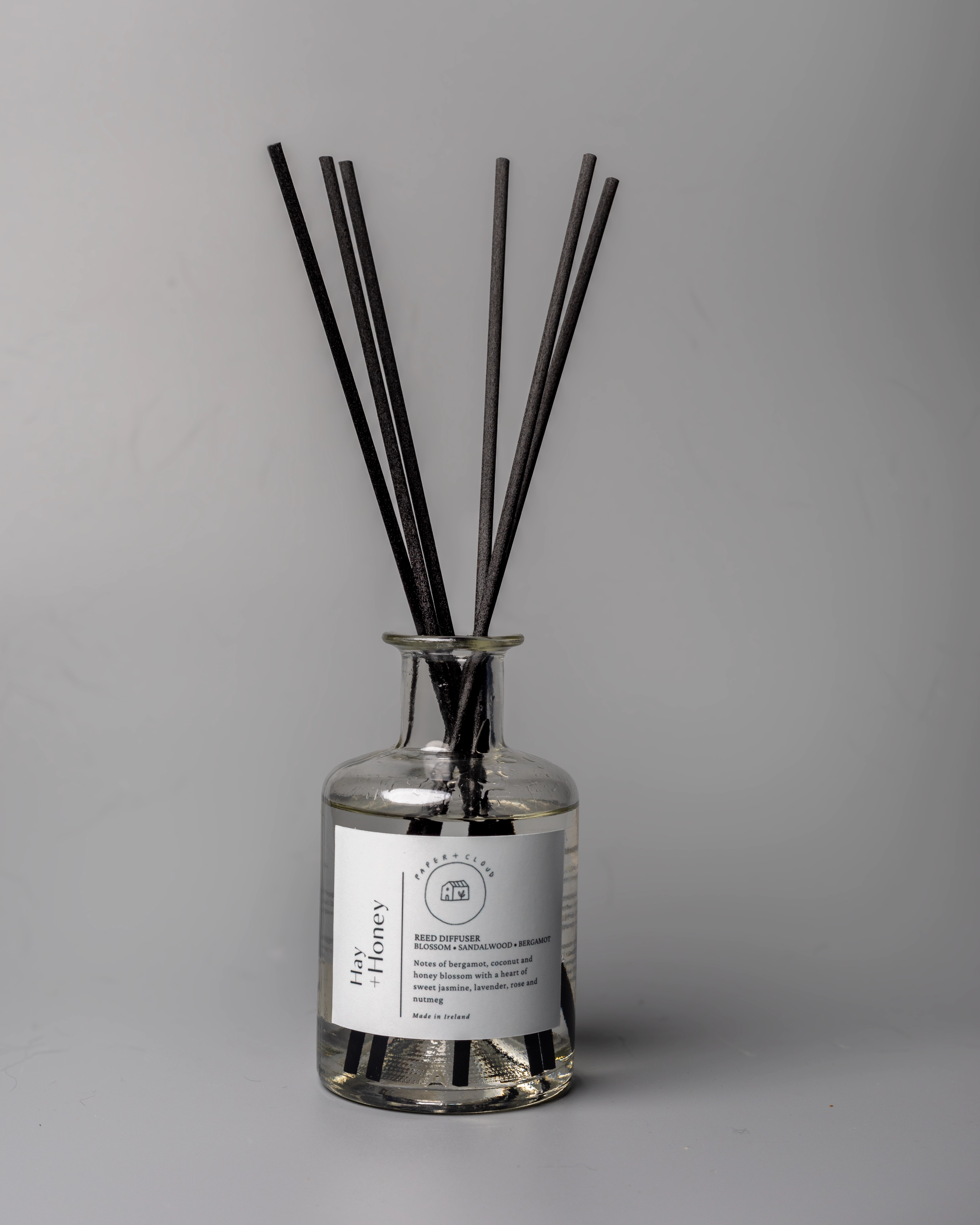 Herbalist Glass Reed Diffuser | Hay   Honey