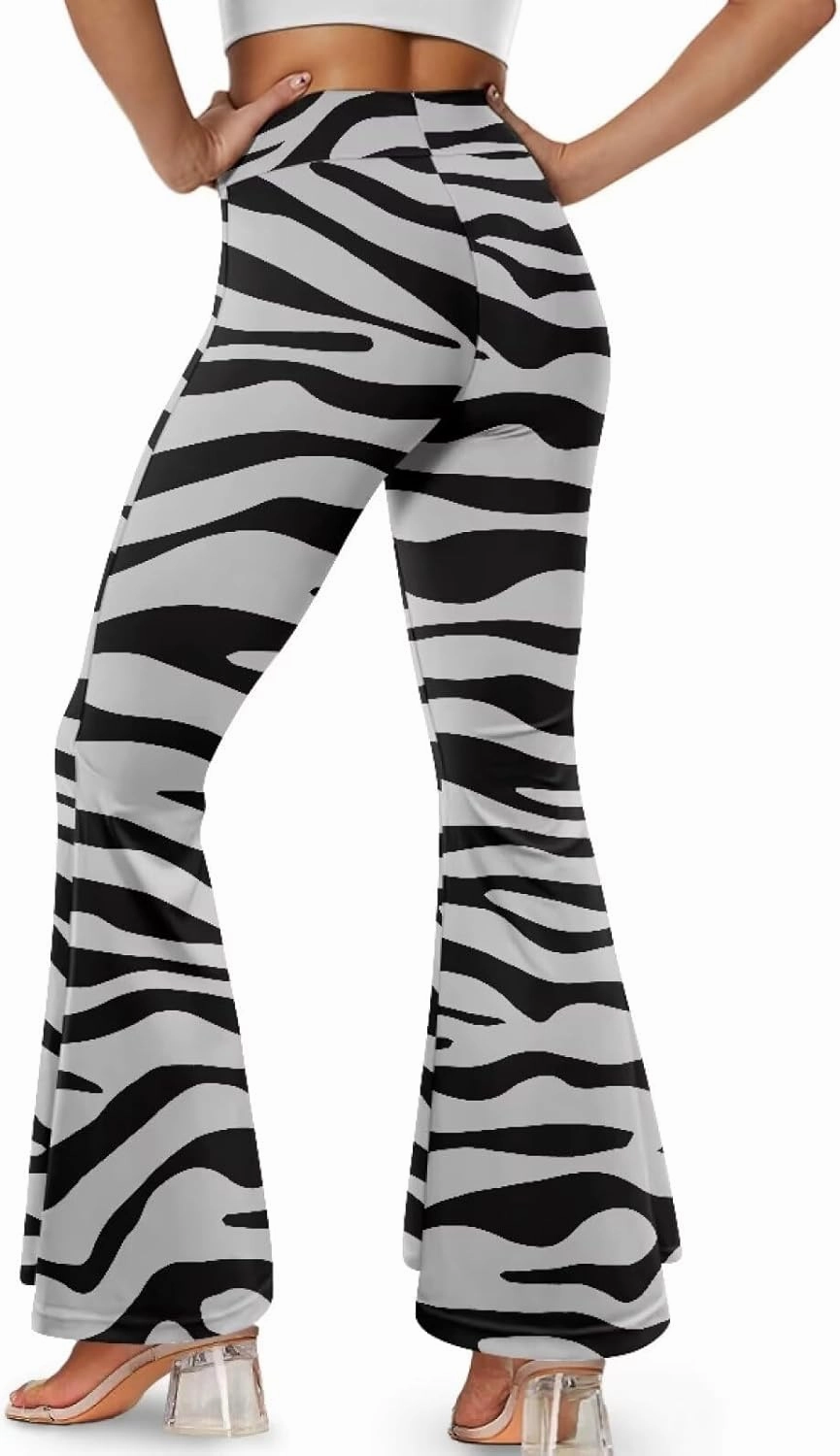 High Waisted Yoga Leggings for Women Flare Buttery Soft Tummy Control Pants Slit Sport Workout Sweatpants