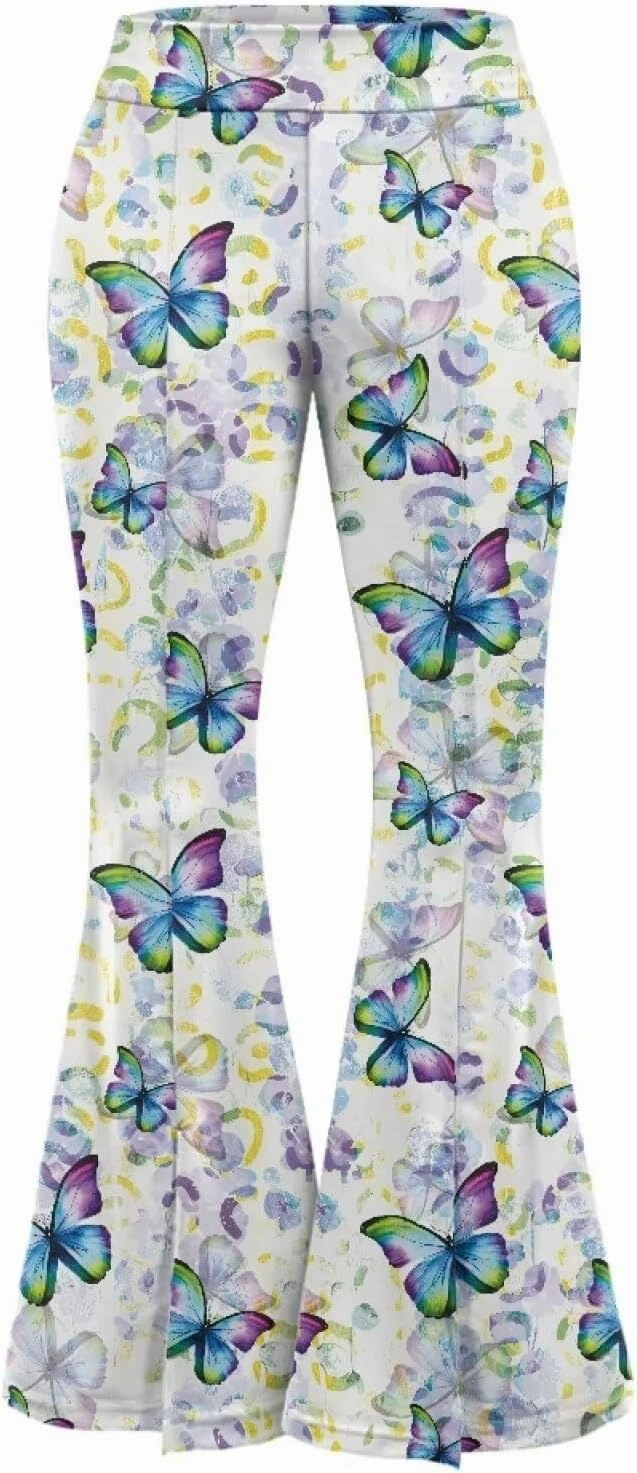 High Waisted Yoga Leggings for Women Flare Buttery Soft Tummy Control Pants Slit Sport Workout Sweatpants