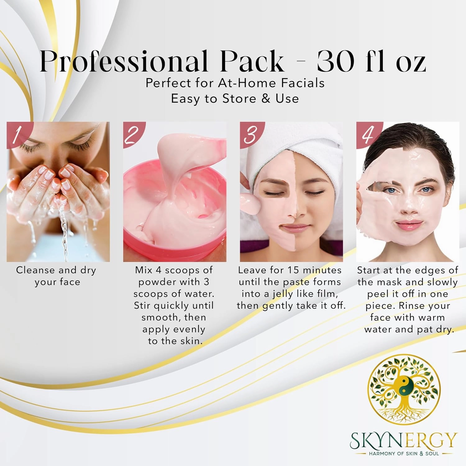 Himalayan Antioxidant Boost HydroGlo Mask for Skin Hydration | Radiance and Reduced Pigmentation | Vajafacial Jelly Mask | 12 Applications (30 Fl Oz)