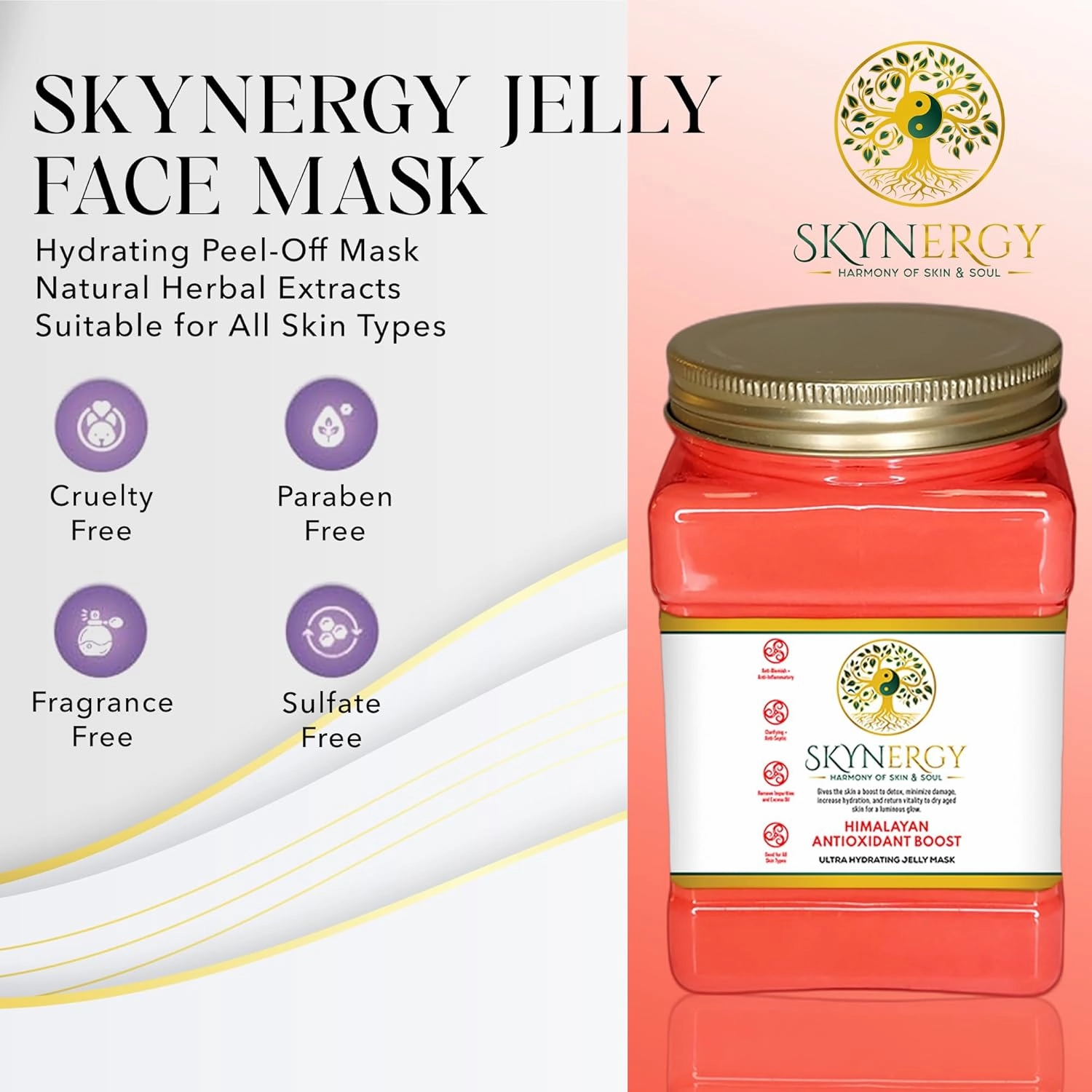 Himalayan Antioxidant Boost HydroGlo Mask for Skin Hydration | Radiance and Reduced Pigmentation | Vajafacial Jelly Mask | 12 Applications (30 Fl Oz)