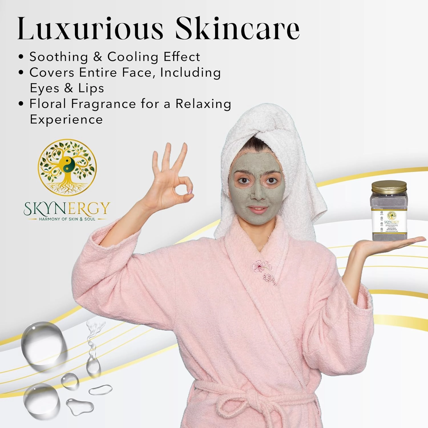 Himalayan Antioxidant Boost HydroGlo Mask for Skin Hydration | Radiance and Reduced Pigmentation | Vajafacial Jelly Mask | 12 Applications (30 Fl Oz)