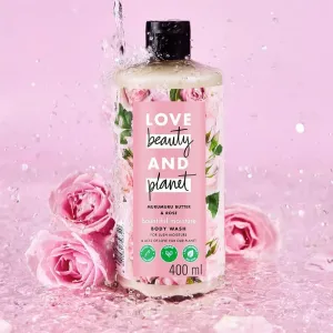 HN Lovee Beautty and Planet Murumuru Butter and Rose Moisturising Body Wash|Crème Shower Gel for Soft Skin,[200ml] ||