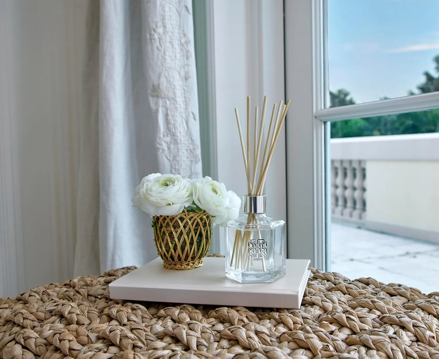 HomeWorx by SLATKIN   CO. Coastal Water Lily Reed Stick Diffuser