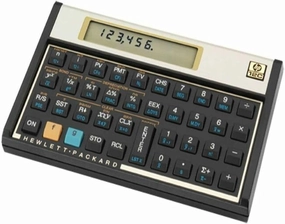 HP 12C Financial Calculator - Black/Gold