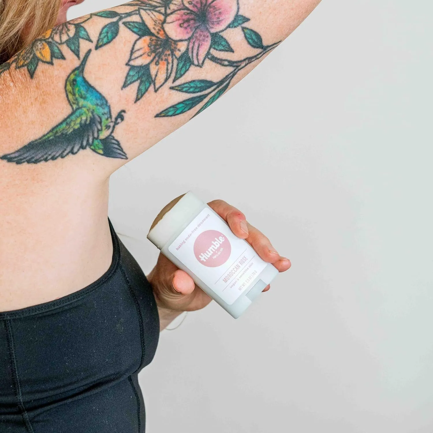HUMBLE BRANDS Aluminum-Free Deodorant, Vegan and Cruelty- free, Formulated for Sensitive Skin, Moroccan Rose, 3 Pack, 2.5 Ounce