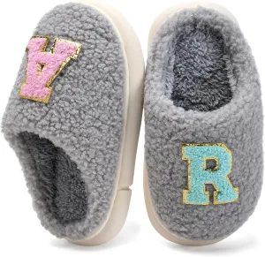 IceUnicorn Kids Slippers Boys Girls Warm Soft Plush Memory Foam House Slippers Big Little Kids Non-Slip Winter Home Shoes for Indoor Outdoor