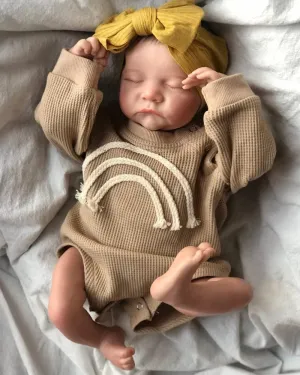 iCradle Reborn Baby Dolls 19inch Soft Body Realistic Newborn Baby Dolls Real Life Doll with Clothes and Bottles Toys Set for Kids Age 3 