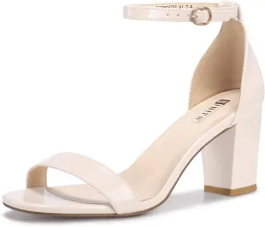 IDIFU Women's 3 Inch Heel Sandals for Women