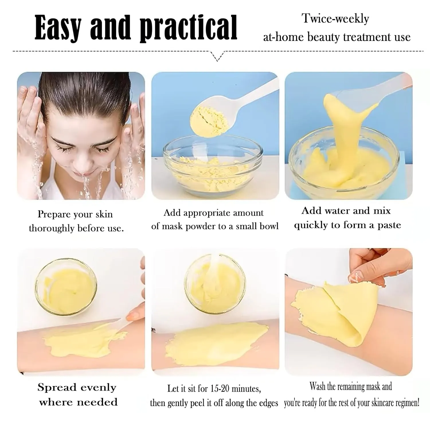 Jelly Mask for Facials Peel-Off Powder Hydrojelly Mask Peel Off Face Masks SkinCare Combination with Professional Skincare Spa Moisturizing & Hydrating 23 Fl Oz (Chamomile Petals)