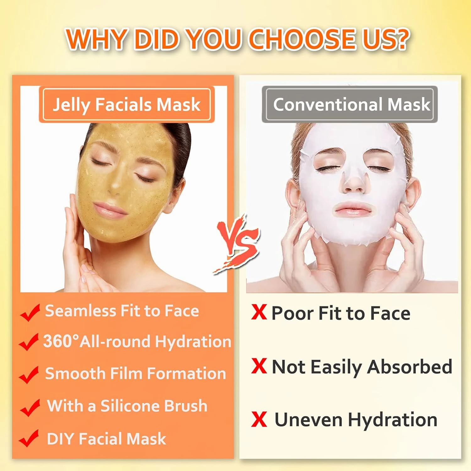 Jelly Mask Powder for Facials,24k Gold Jelly Masks for Facials Professional,Peel off Rubber Mask,Anti Aging,Moisturizing,Hydrating,Jelly Face Mask,with Double-ended Silicone Brush,23 Fl Oz