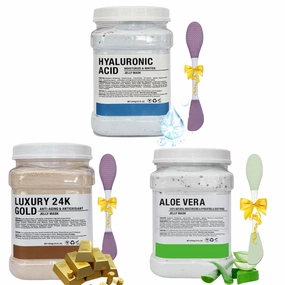 Jelly Mask Powder for Facials Care,Hyalorunic Acid 24k Gold Aloe Vera Jelly Masks for Facials Professional