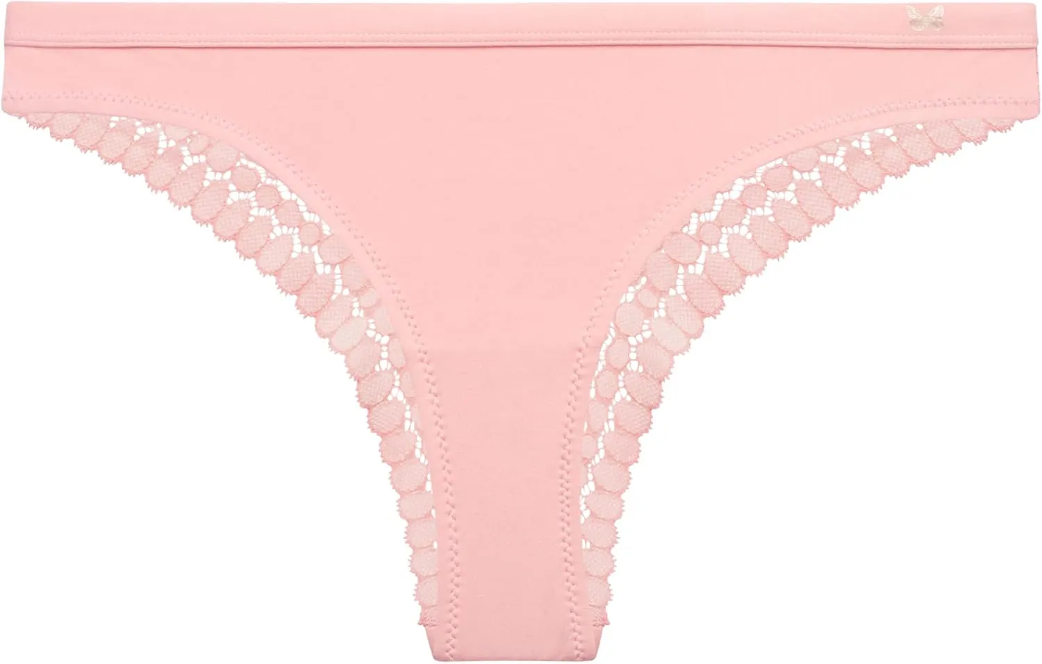 Jessica Simpson Women's Tanga Underwear - 3 Pack/6 Pack Soft Microfiber Lace Back Panties - Breathable Underwear for Women