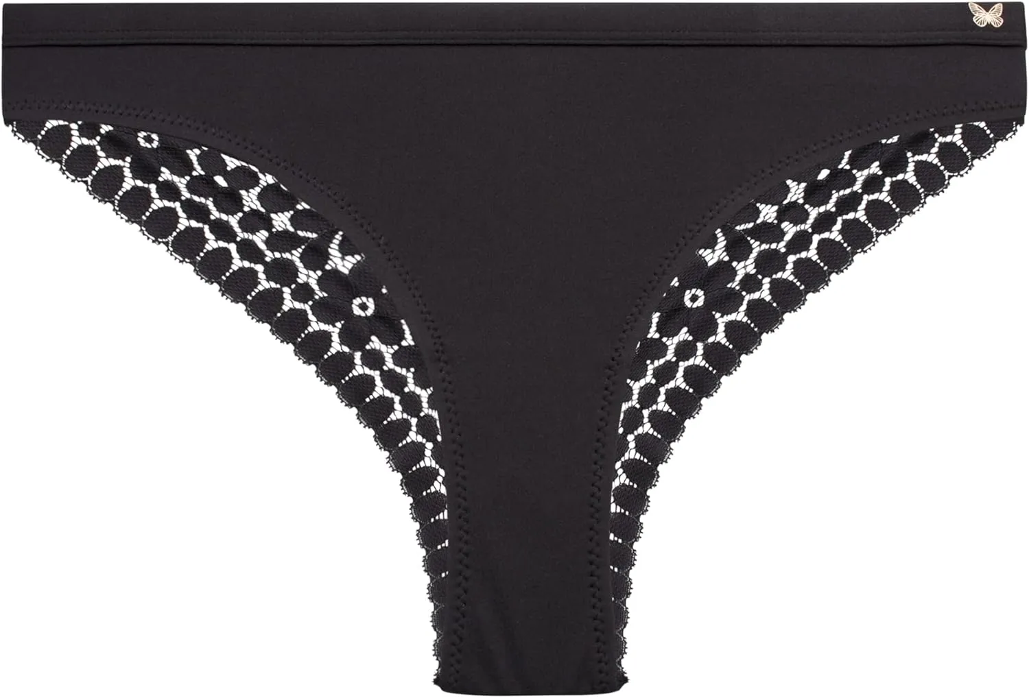 Jessica Simpson Women's Tanga Underwear - 3 Pack/6 Pack Soft Microfiber Lace Back Panties - Breathable Underwear for Women