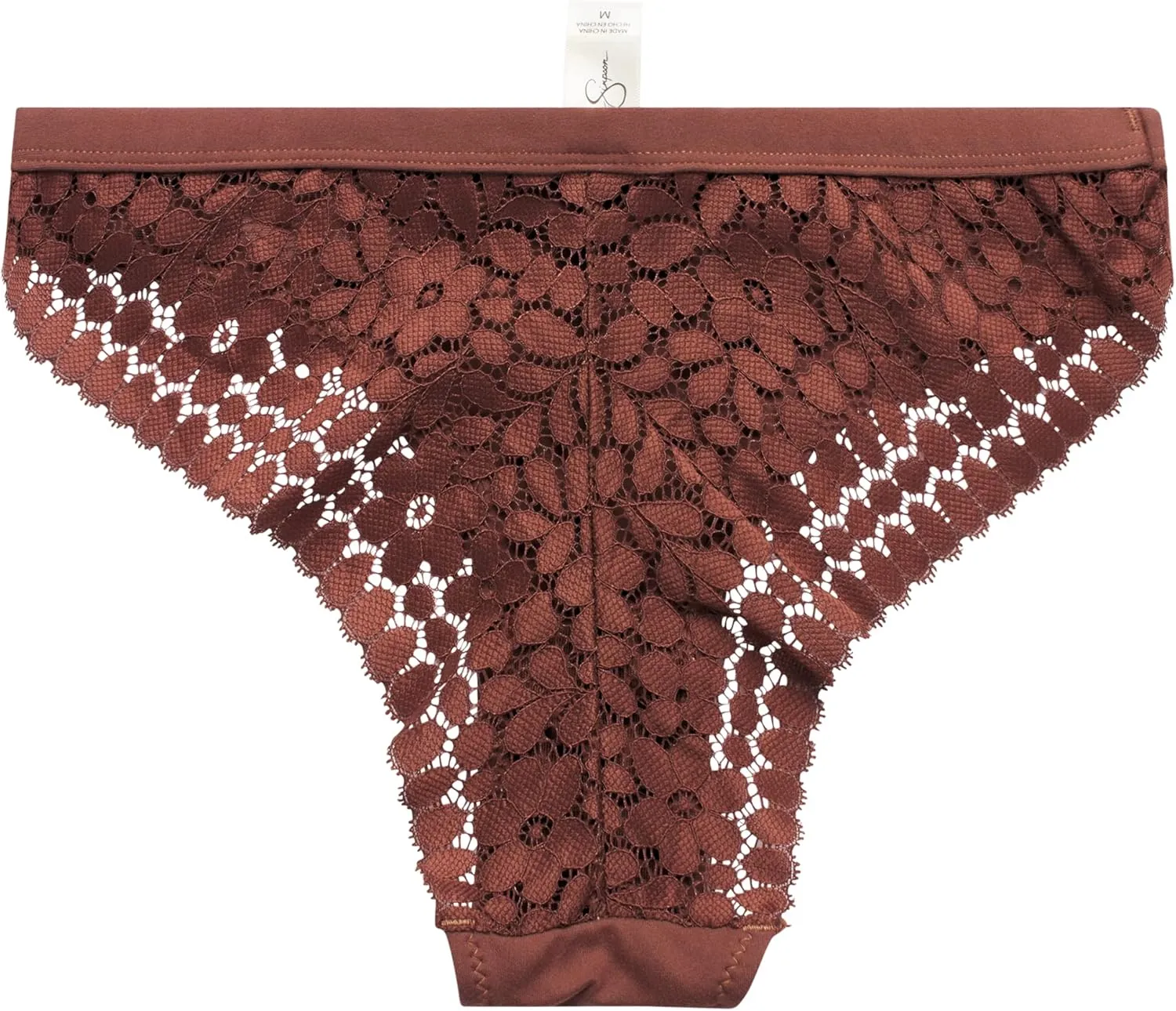 Jessica Simpson Women's Tanga Underwear - 3 Pack/6 Pack Soft Microfiber Lace Back Panties - Breathable Underwear for Women