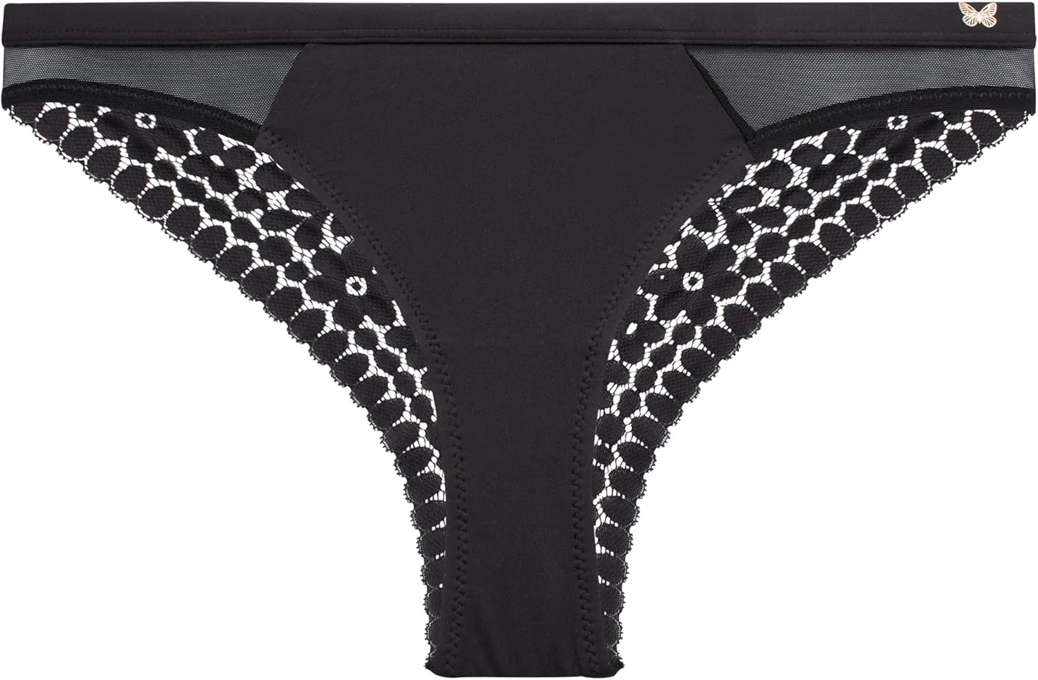 Jessica Simpson Women's Tanga Underwear - 3 Pack/6 Pack Soft Microfiber Lace Back Panties - Breathable Underwear for Women