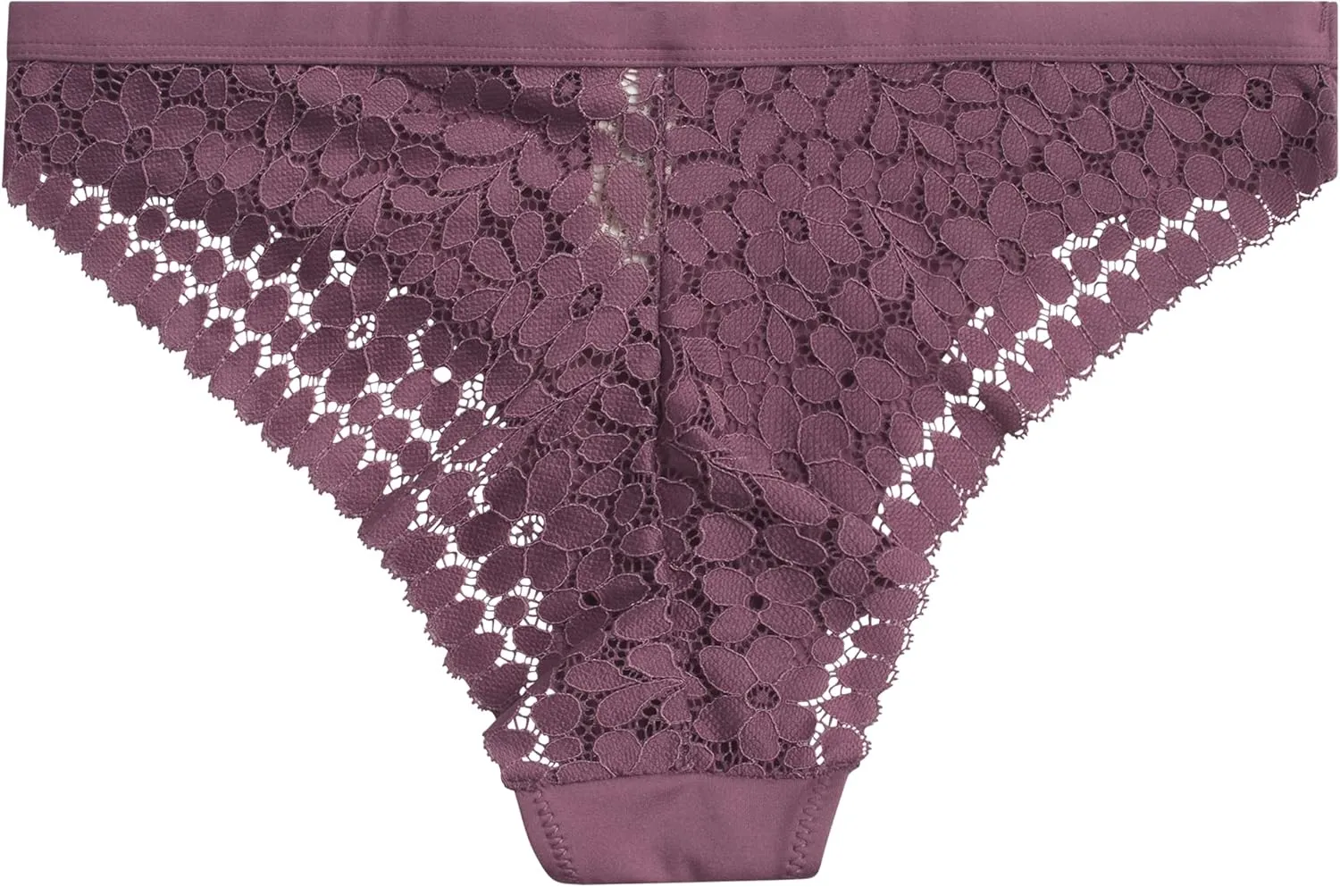 Jessica Simpson Women's Tanga Underwear - 3 Pack/6 Pack Soft Microfiber Lace Back Panties - Breathable Underwear for Women