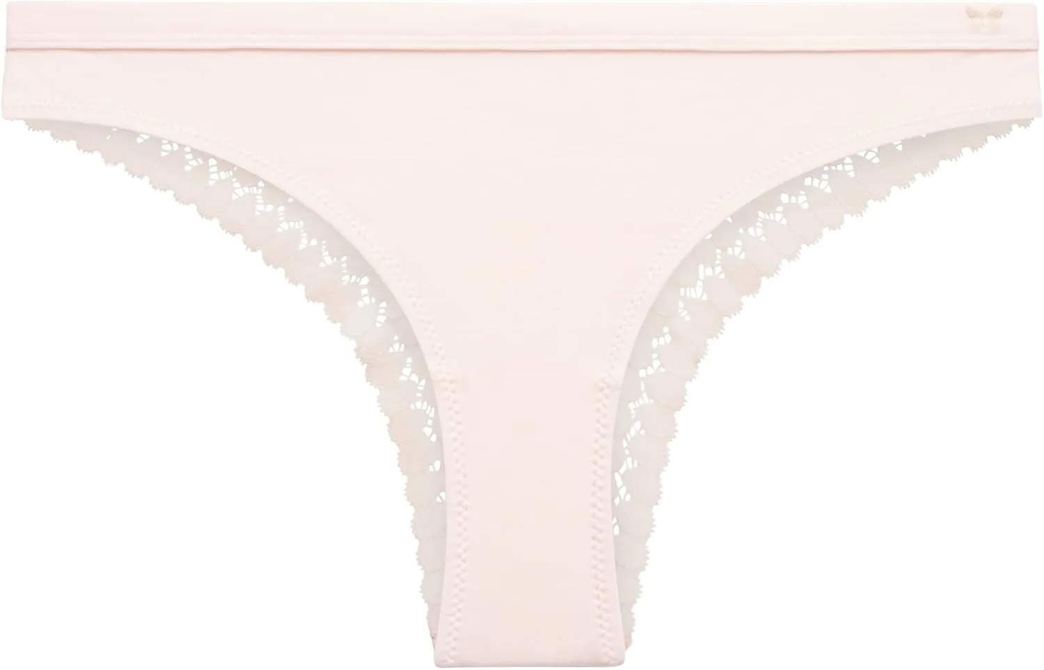 Jessica Simpson Women's Tanga Underwear - 3 Pack/6 Pack Soft Microfiber Lace Back Panties - Breathable Underwear for Women