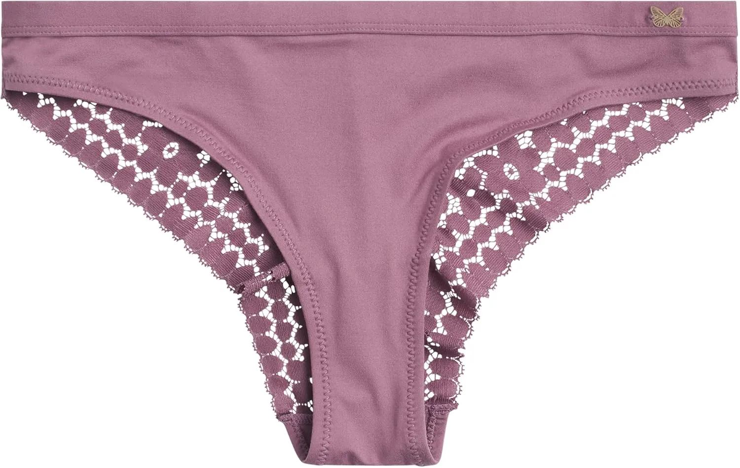 Jessica Simpson Women's Tanga Underwear - 3 Pack/6 Pack Soft Microfiber Lace Back Panties - Breathable Underwear for Women