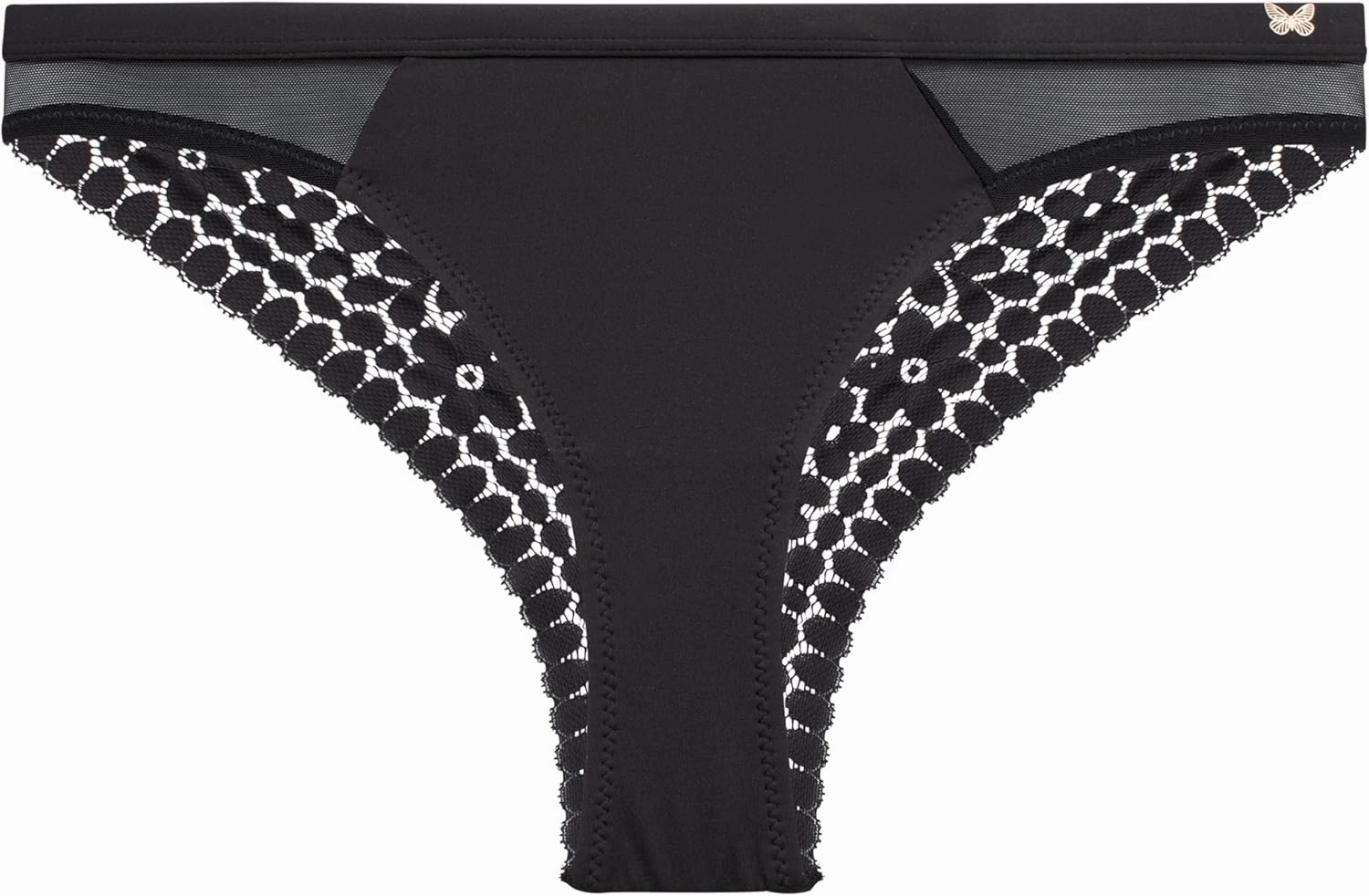 Jessica Simpson Women's Tanga Underwear - 3 Pack/6 Pack Soft Microfiber Lace Back Panties - Breathable Underwear for Women