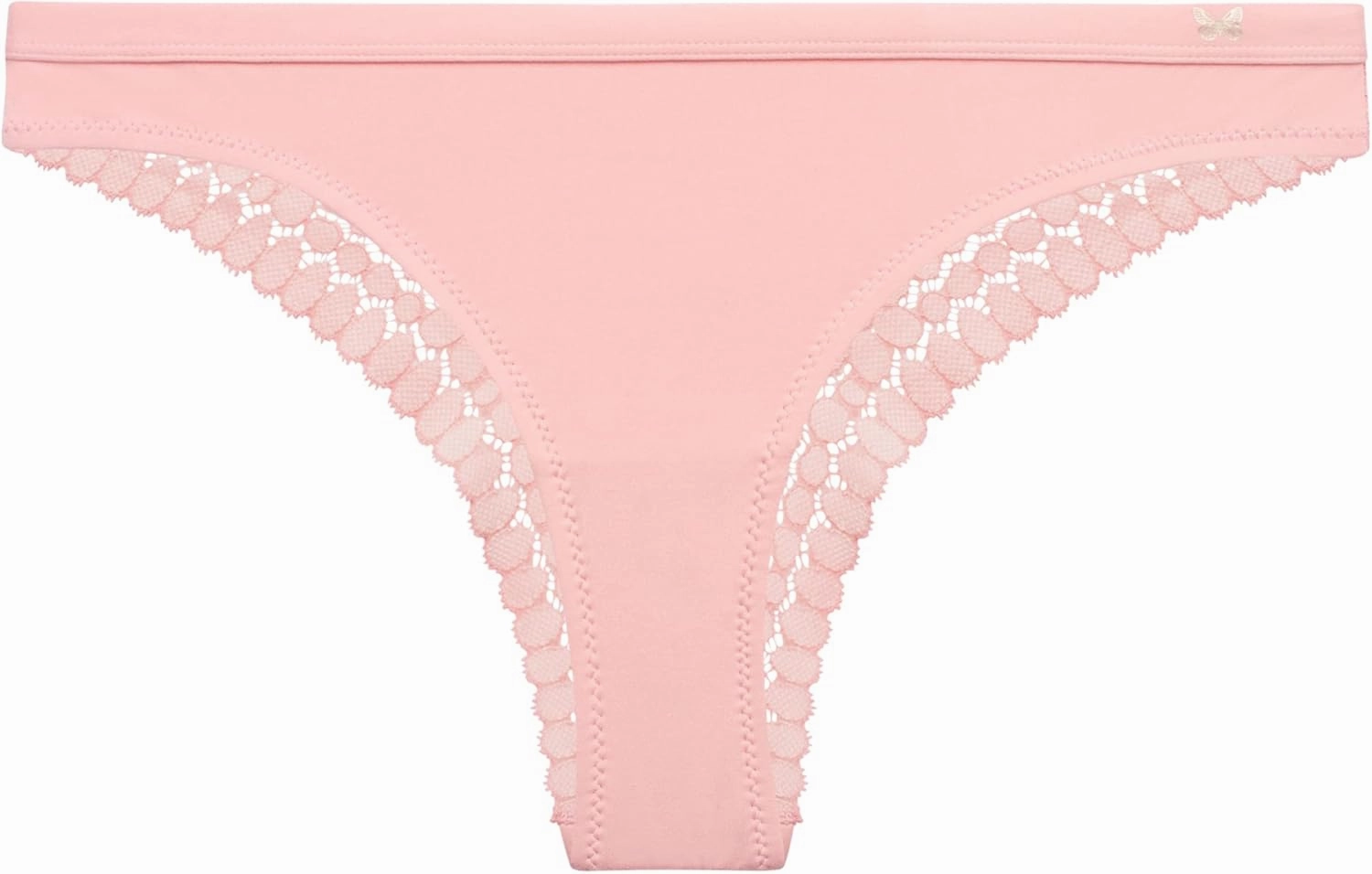 Jessica Simpson Women's Tanga Underwear - 3 Pack/6 Pack Soft Microfiber Lace Back Panties - Breathable Underwear for Women