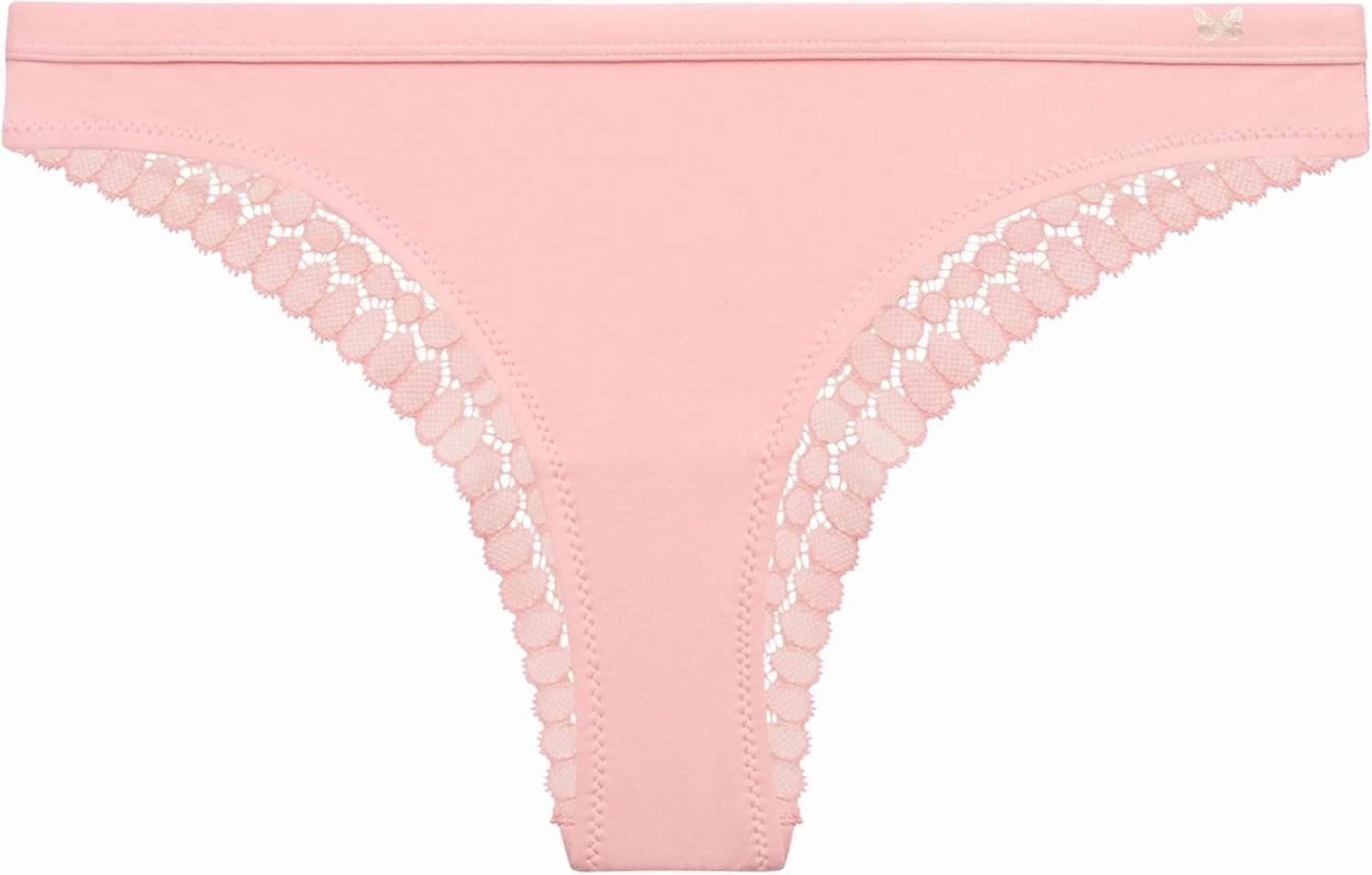 Jessica Simpson Women's Tanga Underwear - 3 Pack/6 Pack Soft Microfiber Lace Back Panties - Breathable Underwear for Women