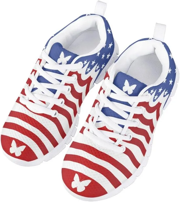 Judtueit Hipie Flower Kids Trainers School Shoes, Girls Low-Top Tennis Shoes, Teen Autumn/Winter Sneakers Hiking Shoes