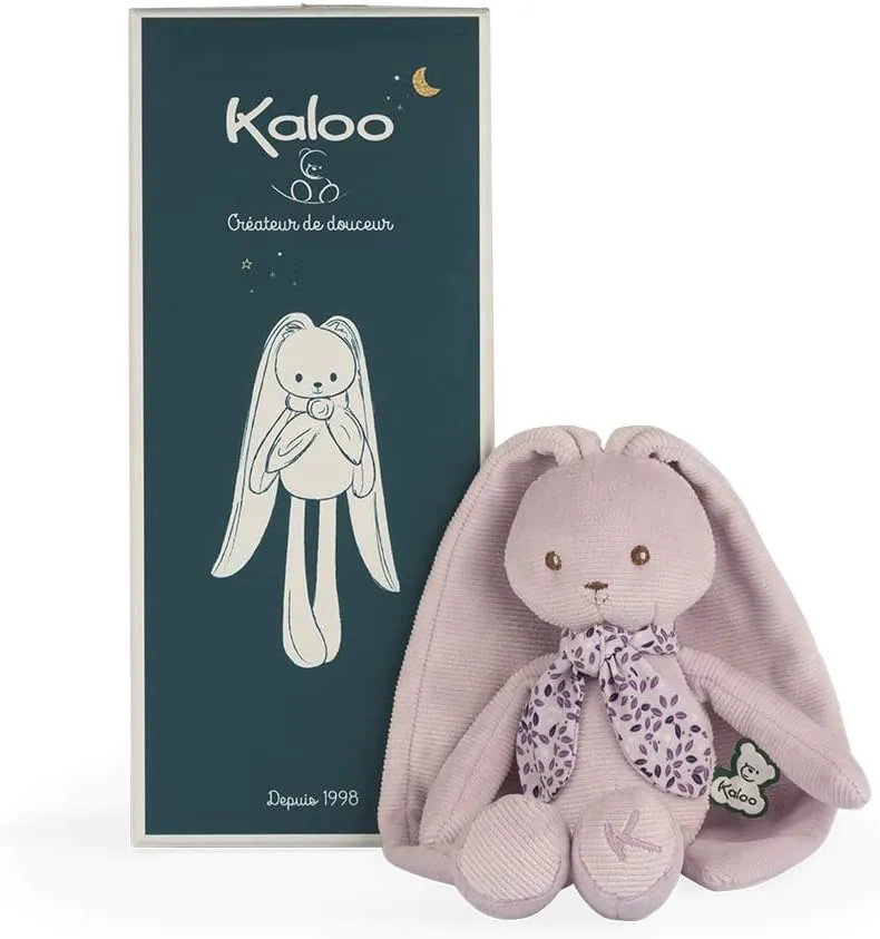 Kaloo Lapinoo My First Friend Corduroy Rabbit - Machine Washable - 10” Tall in Gift Box - Pink Ages 0  - K969940