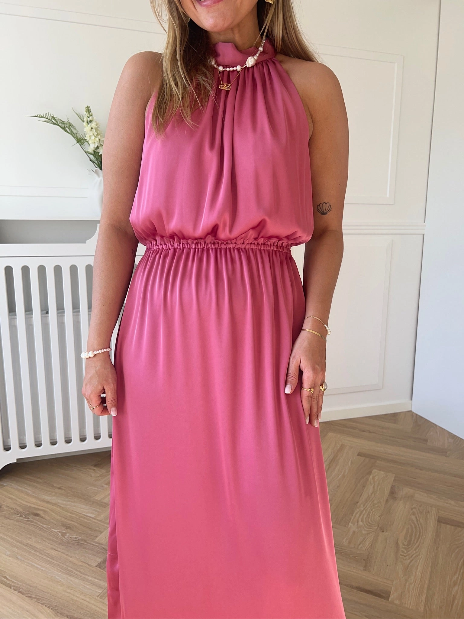 Karmamia Copenhagen Lulu Kjole Semi Rich Velvet Pink