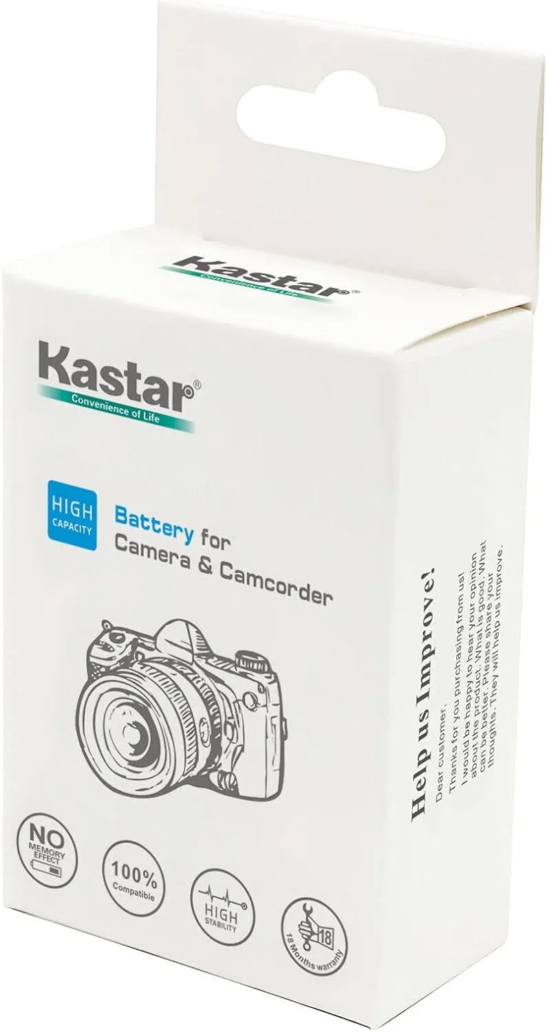 Kastar 4-Pack Battery and LTD2 USB Charger Replacement for Yashica ADV-518HD, ADV-528HD, YHD-AS62, Pink Petit DVC-H1000D, Rich HD Series HD-23, HD-A70, HD-Q1, Phisung SDV-568, SDV-568II, SDV-660