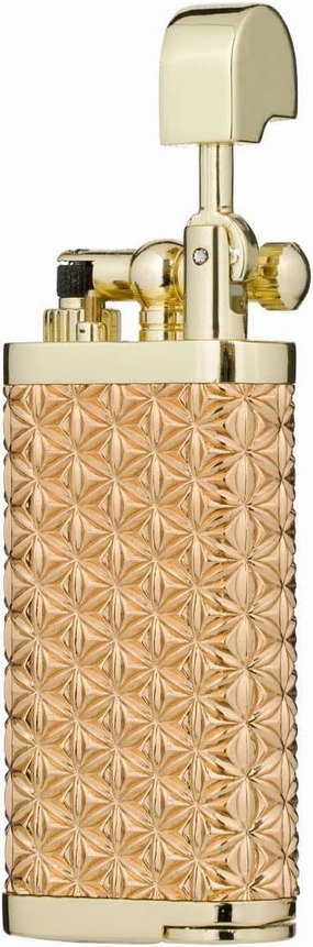 Katzone Retro Flint Ignite Tobacco Pipe Soft Flame Lighter with Tamper & Pick (Gold)