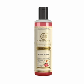 Khadi Natural Rose & Honey Body Wash | Body Wash for Deep Cleansing | Body Wash with Soothing Fragrance | Suitable for All Hair Types 210ml Brand: Khadi Natural
