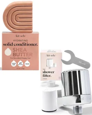 Kitsch Shea Butter Conditioner Bar & Shower Head Filter