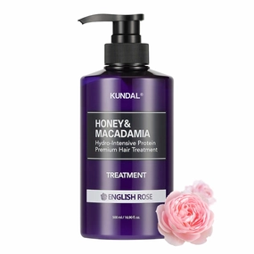KUNDAL Honey&Macadamia Hydro-Intensive Protein Premium Nature Hair Treatment(English Rose) 500ml