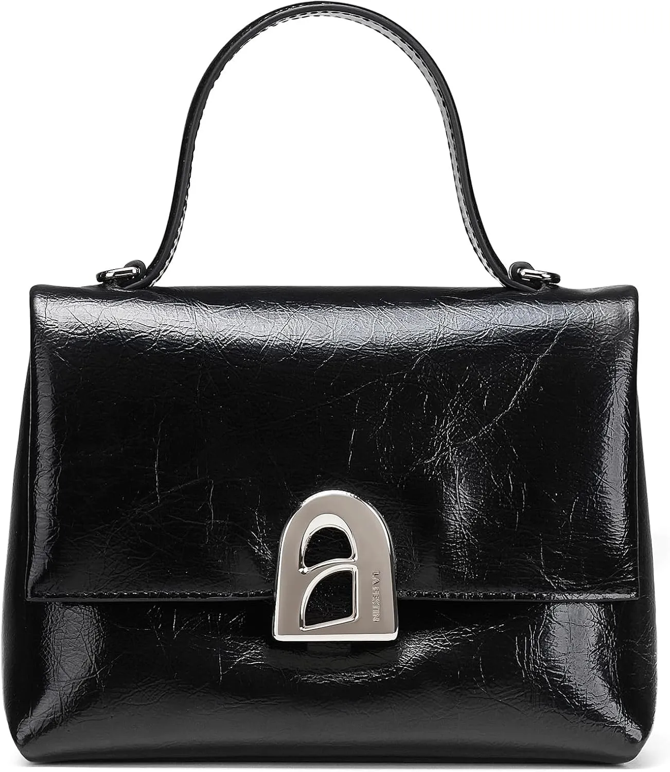 LA FESTIN Leather Small Handbag for Women, Mini Crossbody Purse & Shoulder Bag