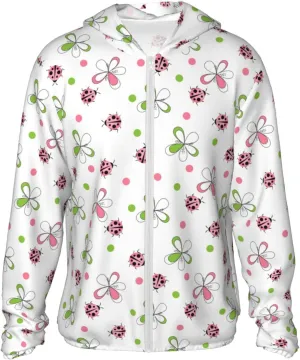 Ladybug Pattern Hoodie Sun Proof Hooded Shirt Refreshing Clothing Jacket Shirts Adult Long Sleeve Sports Hoodies