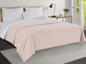 LANE LINEN Classic 3 Layer Cotton Twin Blanket Size - Lightweight, Soft Blankets, and Cooling for Bed, Long-Lasting Design, Great as Travel, Hospital Blanket and Camping- Sepia Rose