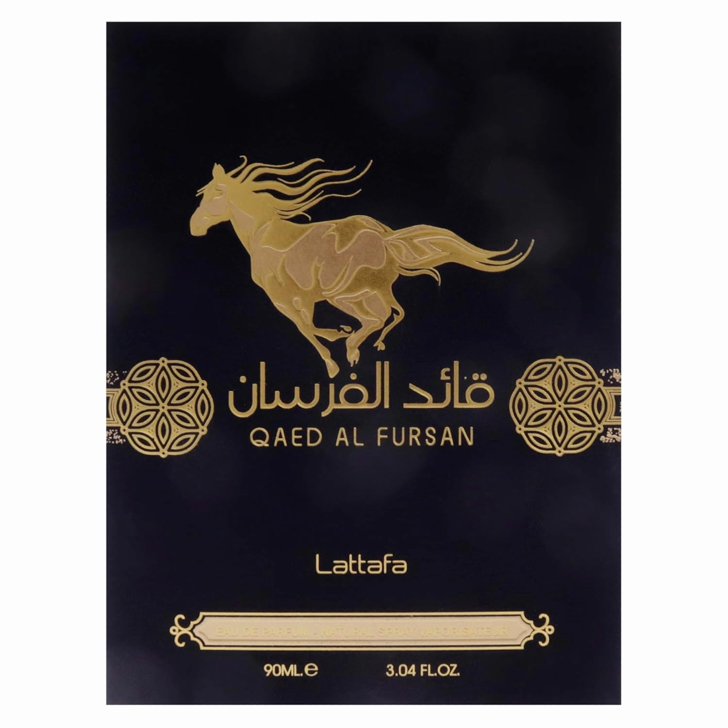 Lattafa Qaed Al Fursan for Men Eau de Parfum Spray, 3.04 Ounce
